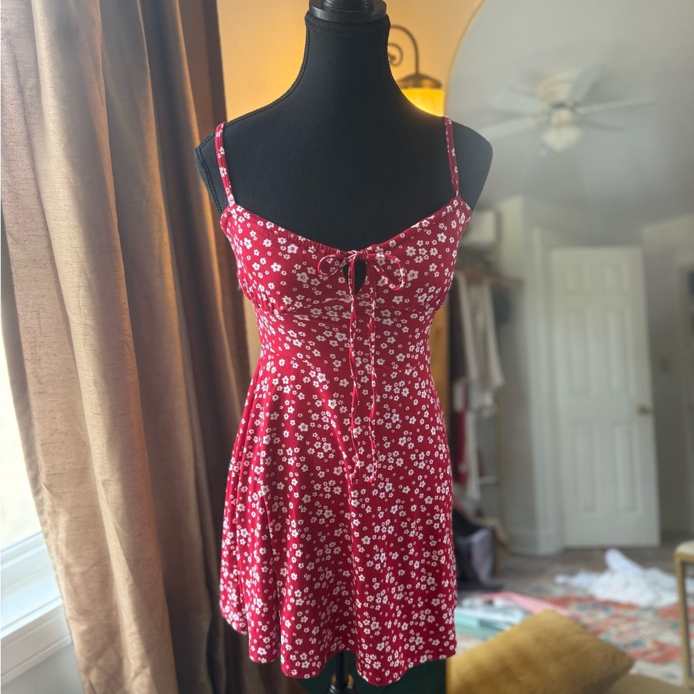 Hollister Red Floral Dress - NWT